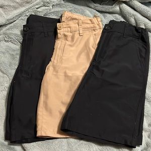 EUC Boys Chaps Shorts- Size 10 Regular-2 Pair Navy-1 pair Tan